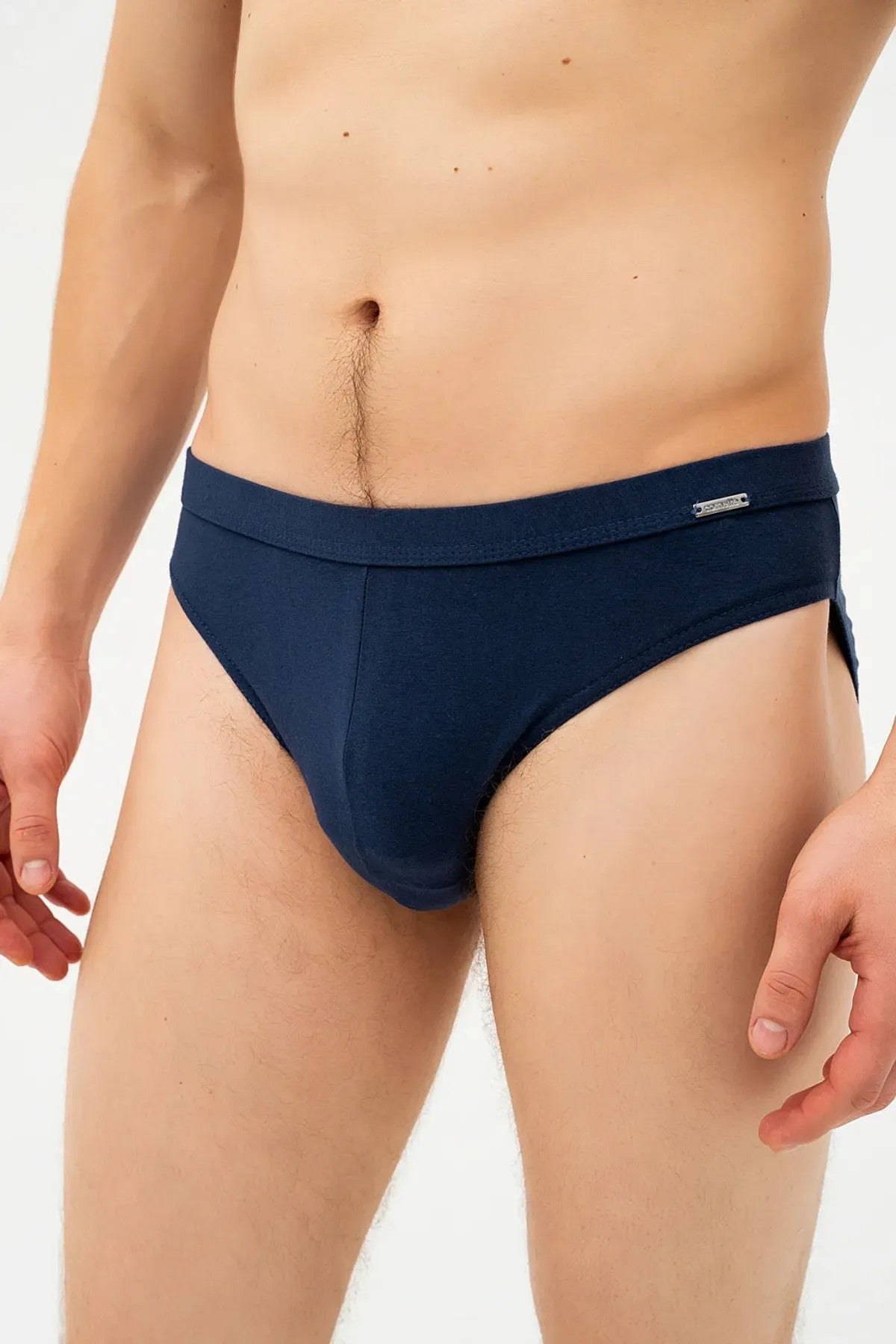 Мужские трусы слип из хлопка 226 Authentic mini dark blue