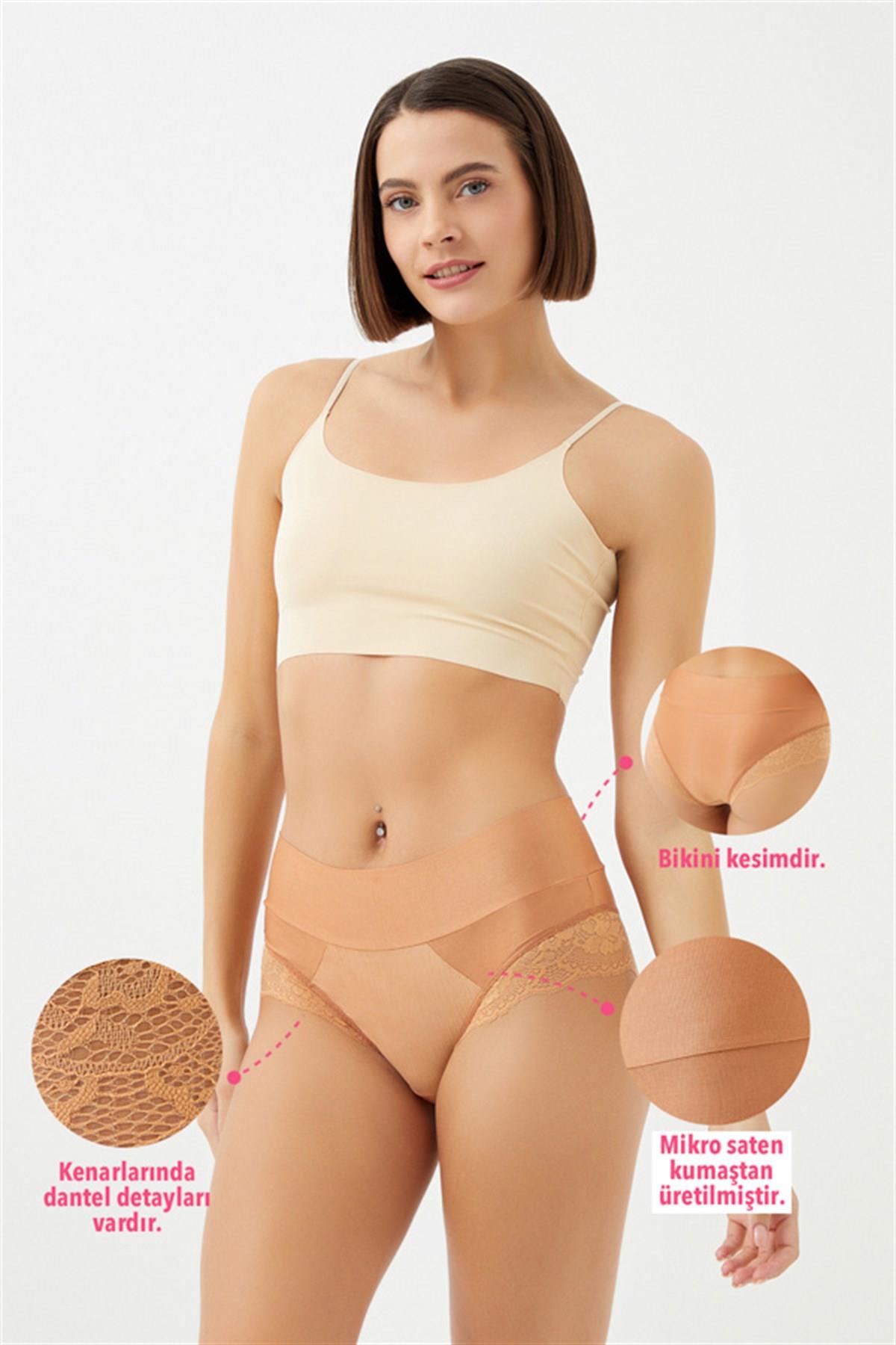 Трусики слип из микросатина CH6117 bronzeТрусики слип из микросатина CH6117 bronze