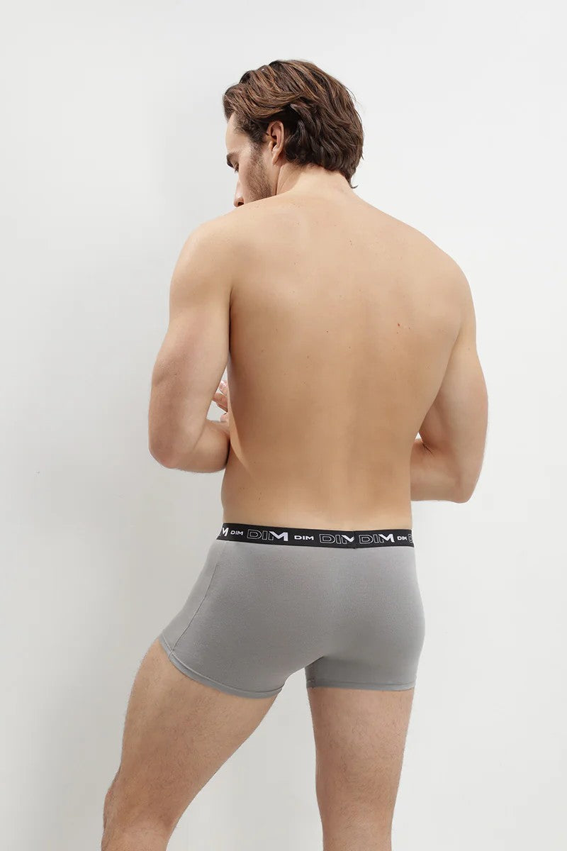 Мужские трусы шорты из хлопка 6596 (3 шт.) noir/blanc/gris