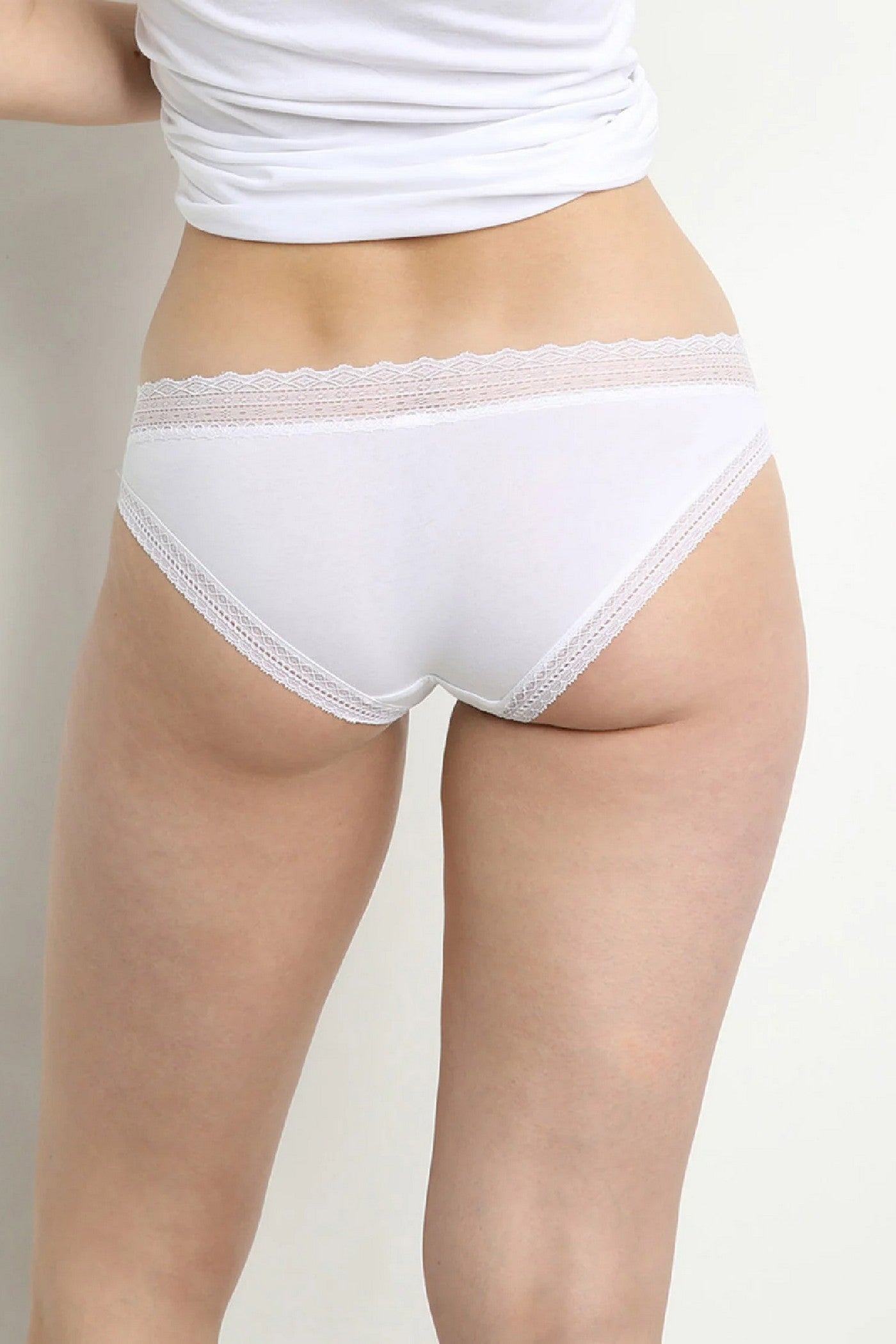 Хлопковые слипы с кружевом D042J Sexy Fashion (2 шт.) black/white