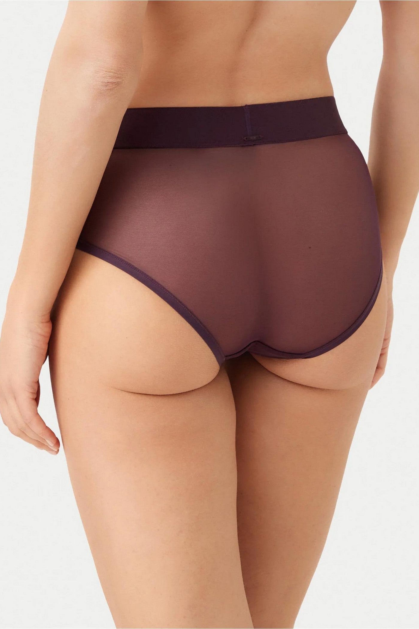 Высокие трусики слип DK8195 plum per