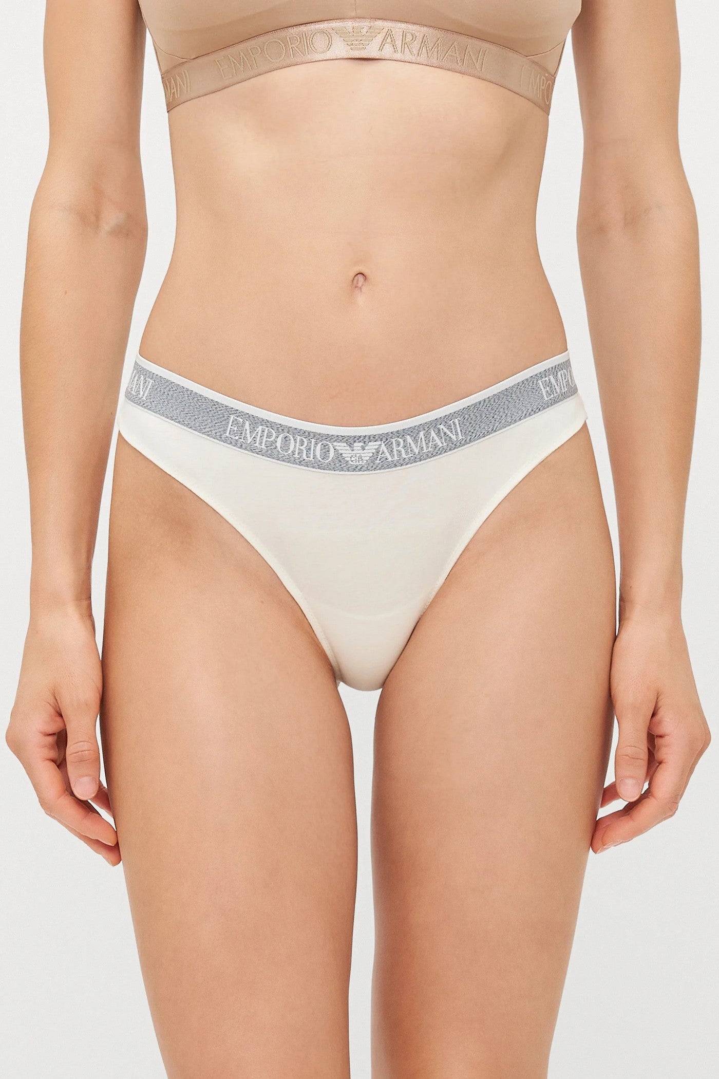 Бавовняні бразиліана 34517064 (2 шт.) milk Emporio Armani