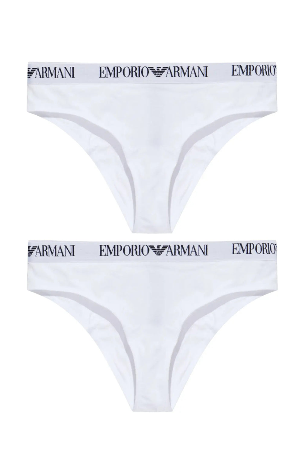 Бавовняні трусики 364132445 (2 шт.) white Emporio Armani