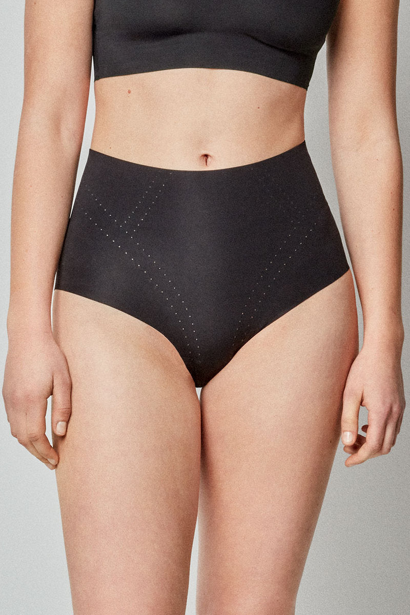 Бесшовные трусики слип 110048B black