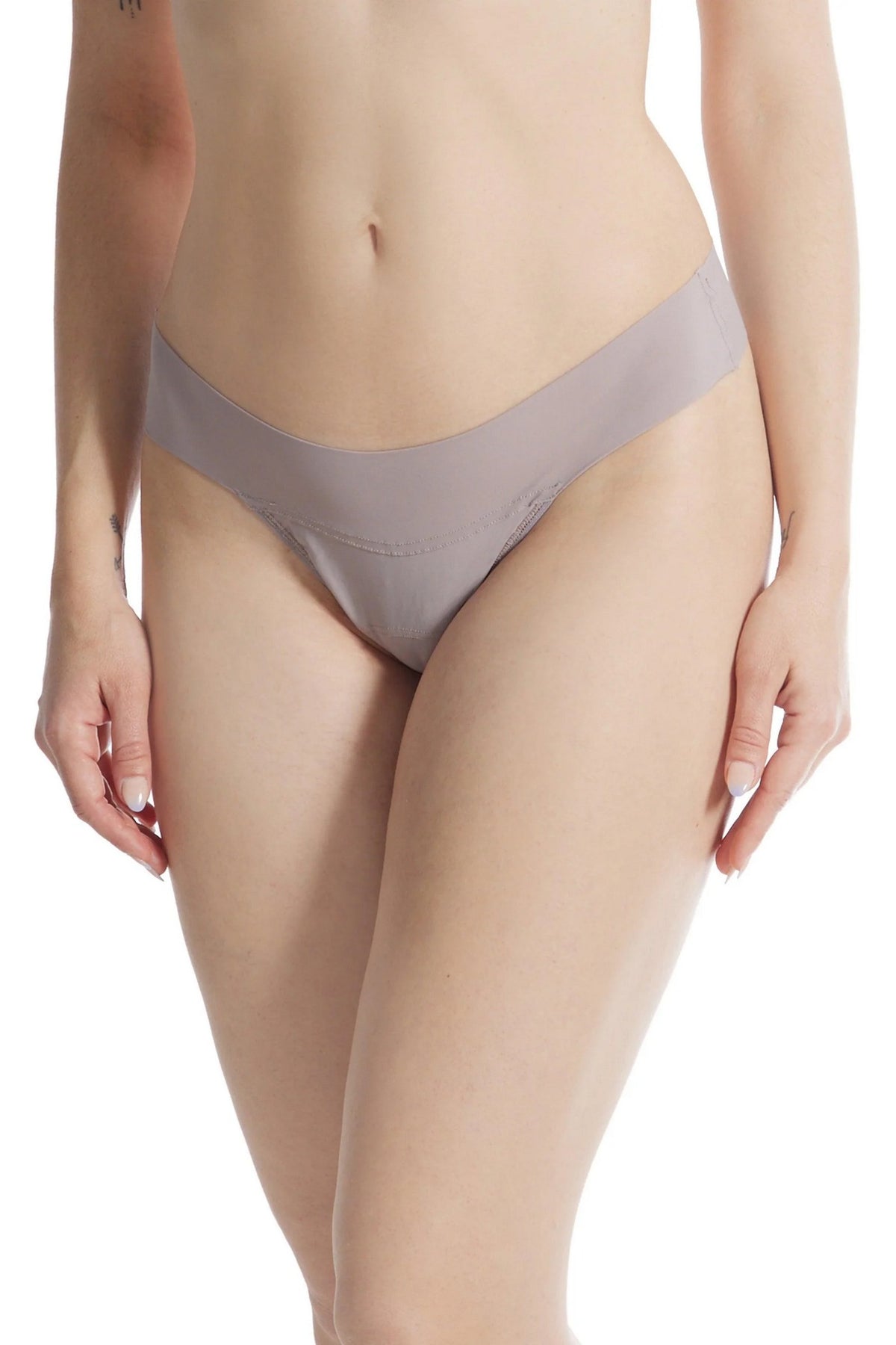 Безшовні трусики стрінги 6J1661B Breathe evening grey Hanky Panky