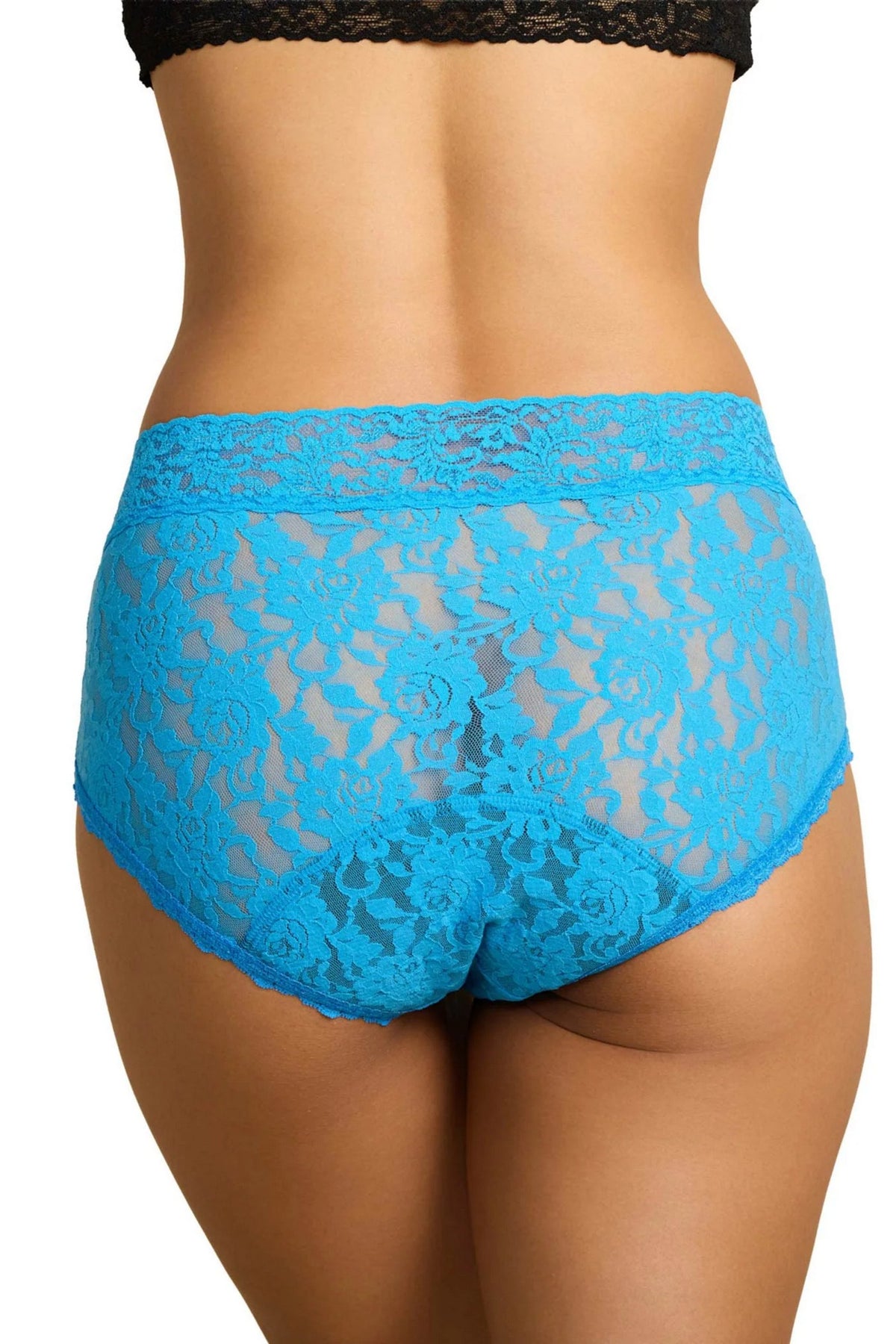 Мереживні трусики сліпи FT2461 Plus laguna blue Hanky Panky