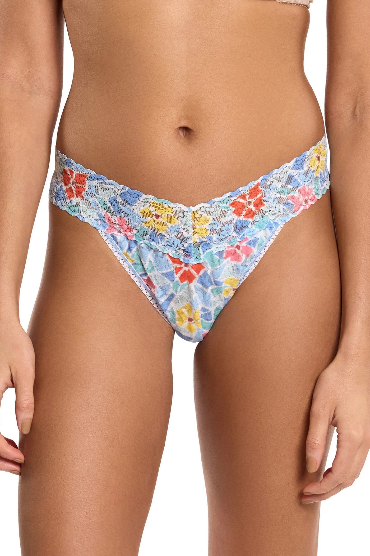 Кружевные трусики стринг PR4811P floral mosaic