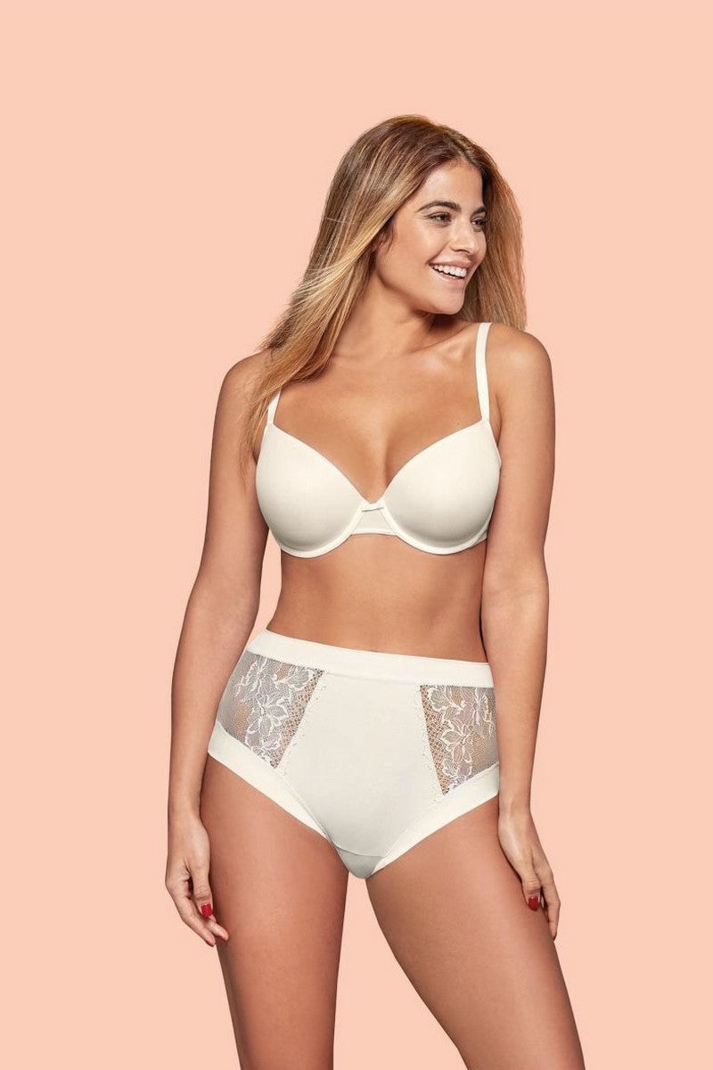 Высокие трусики слип с кружевом 32185 Maxi black