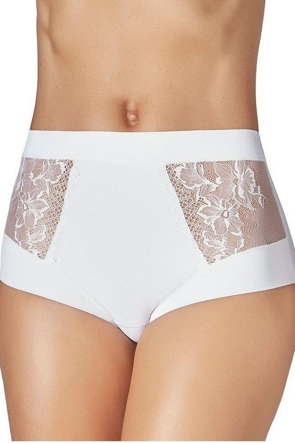 Высокие трусики слип с кружевом 32185 Maxi black