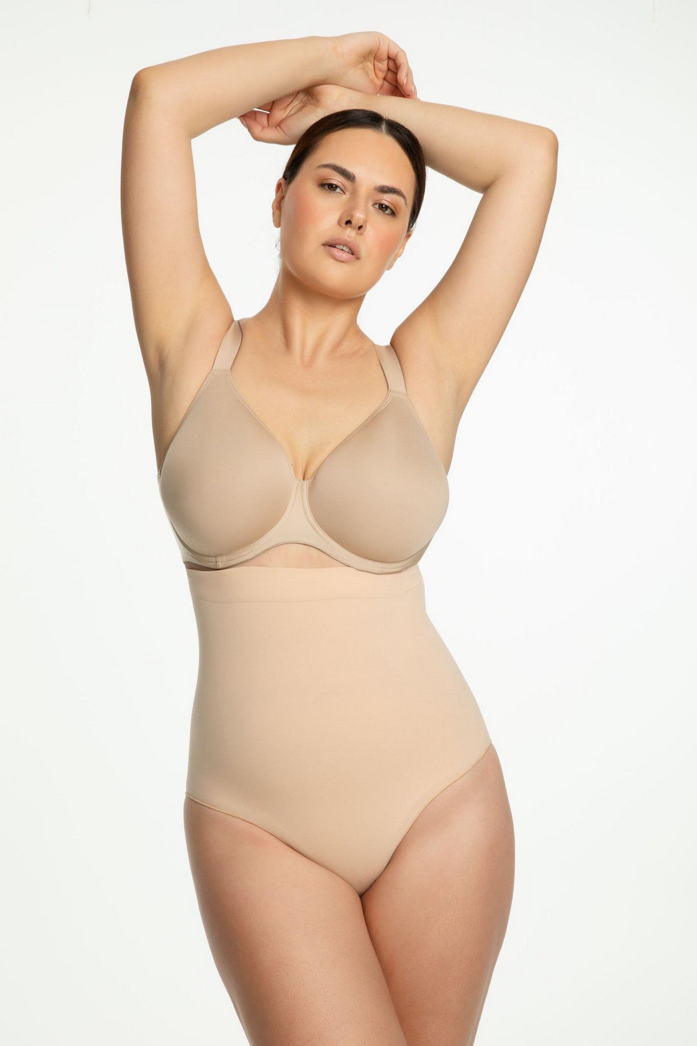 Бесшовные трусики с коррекцией 441 Seamless High-waist Panty beige