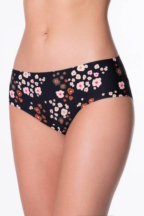 Трусики сліпи з безшовними краями та мереживом Cheekie Peggy Brown