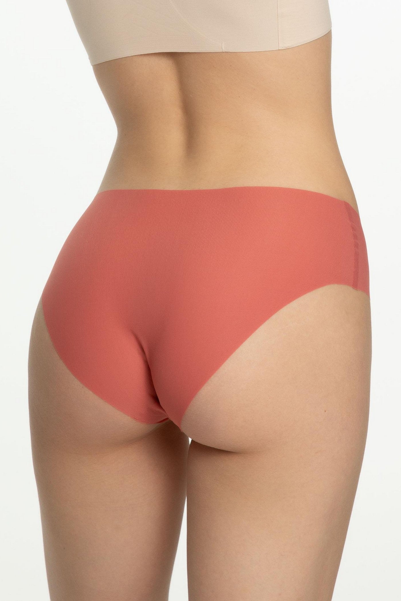 Бесшовные трусики слип Mousse coral