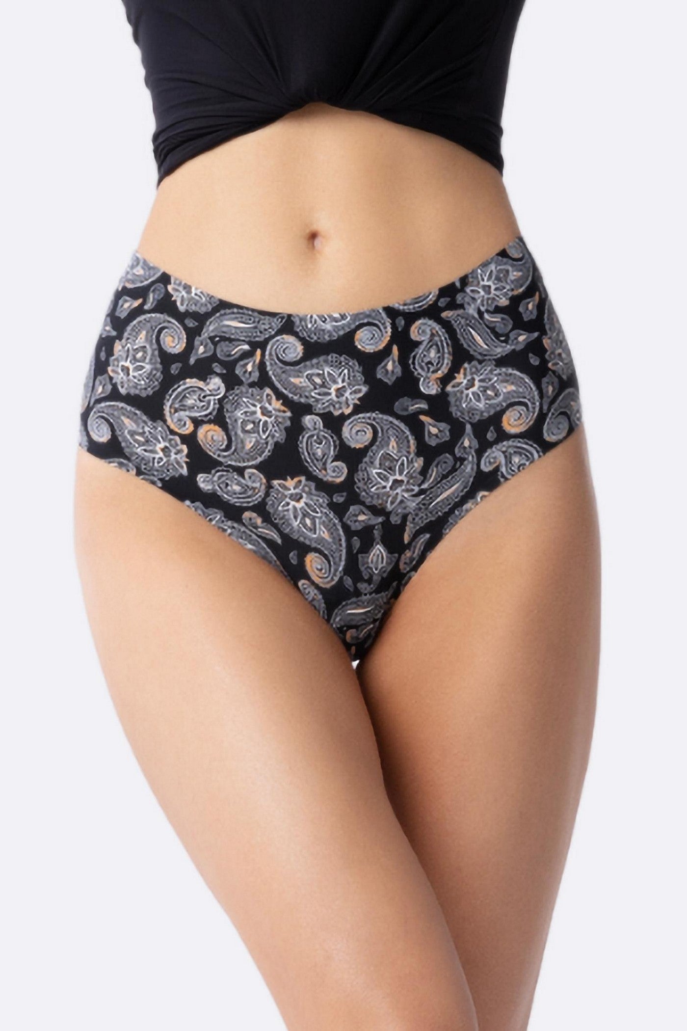 Бесшовные трусики бразилиана Simple Brasil Maxi Paisley