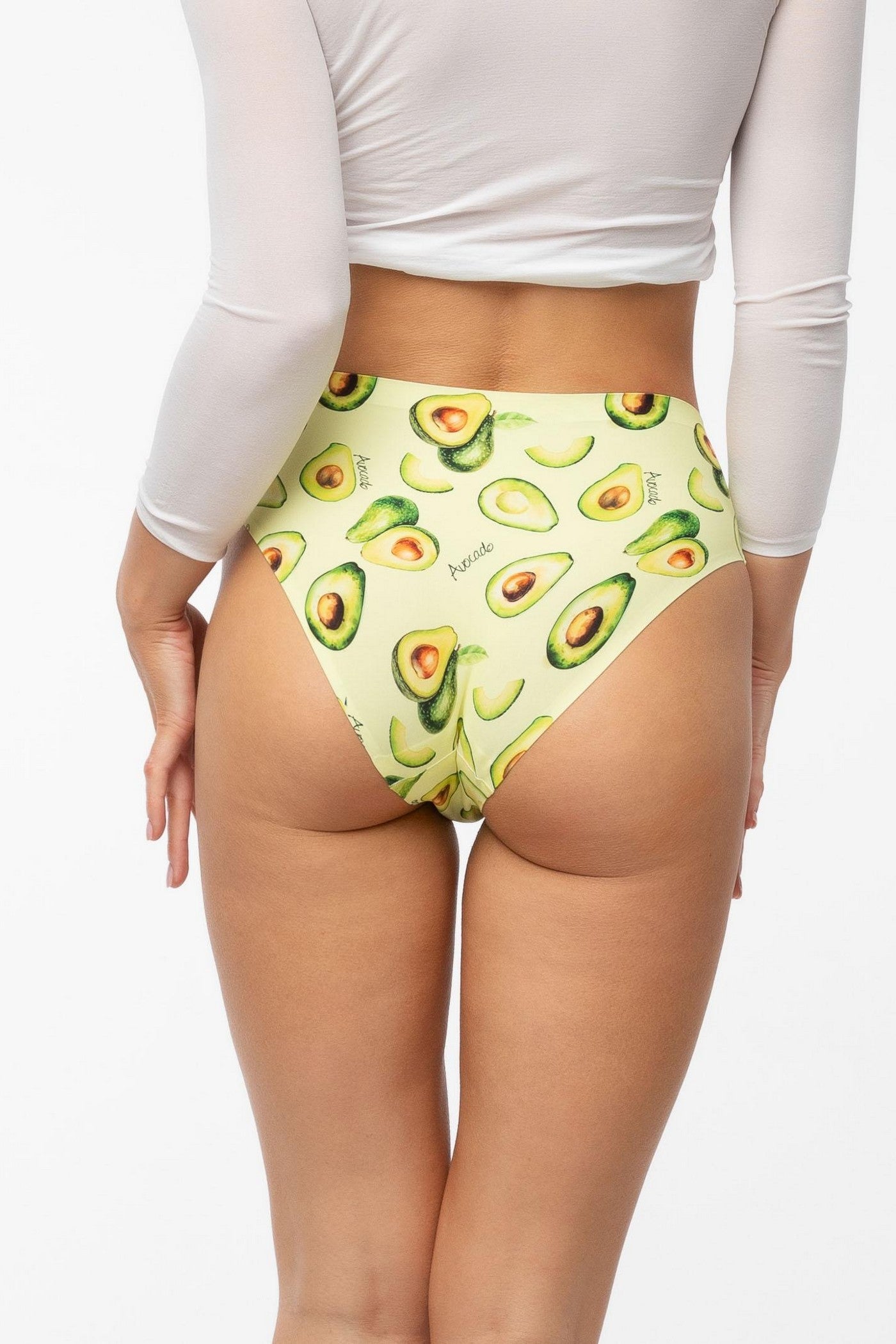 Бесшовные трусики слип Simple Classic Avocado