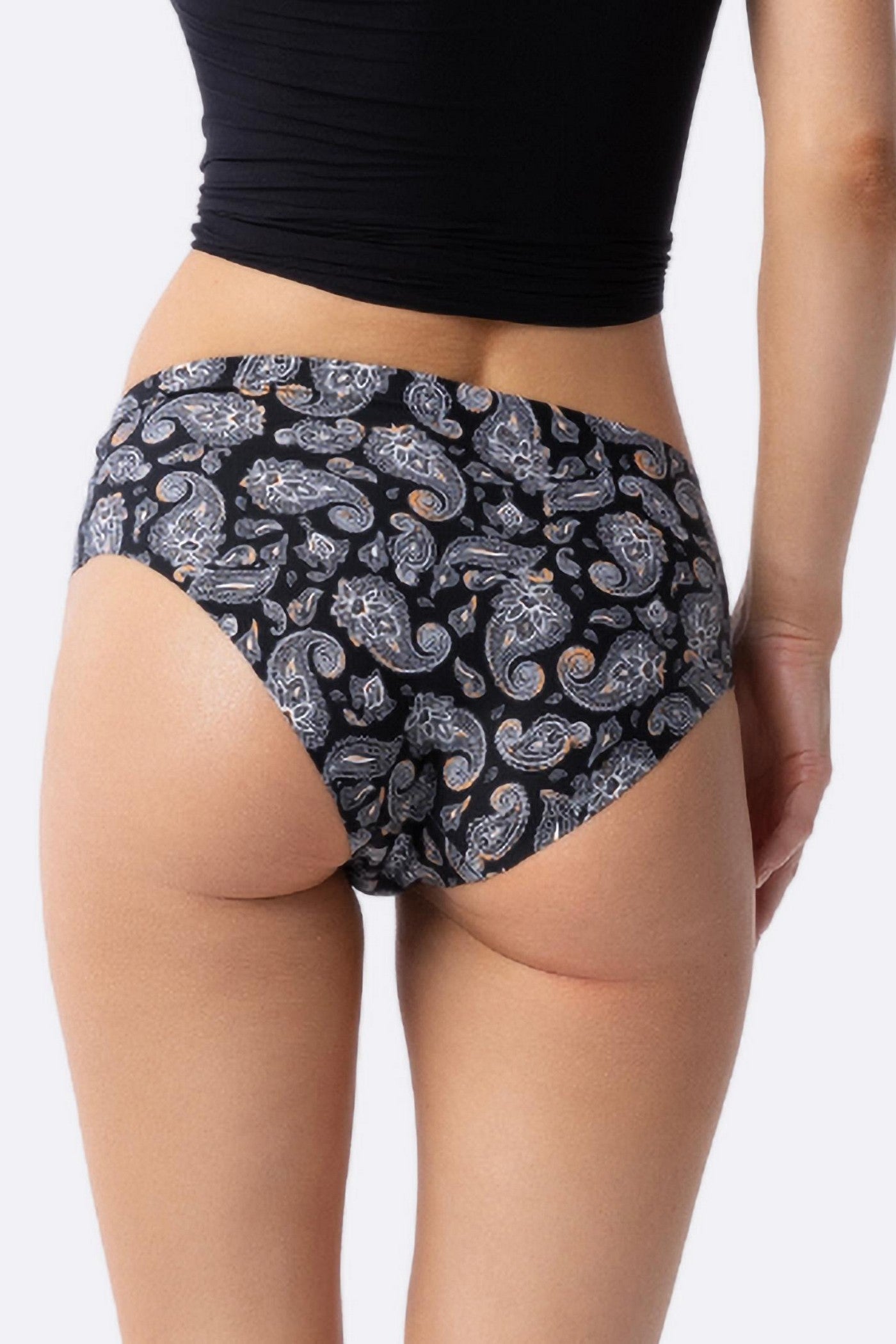 Бесшовные трусики слип Simple Classic Paisley