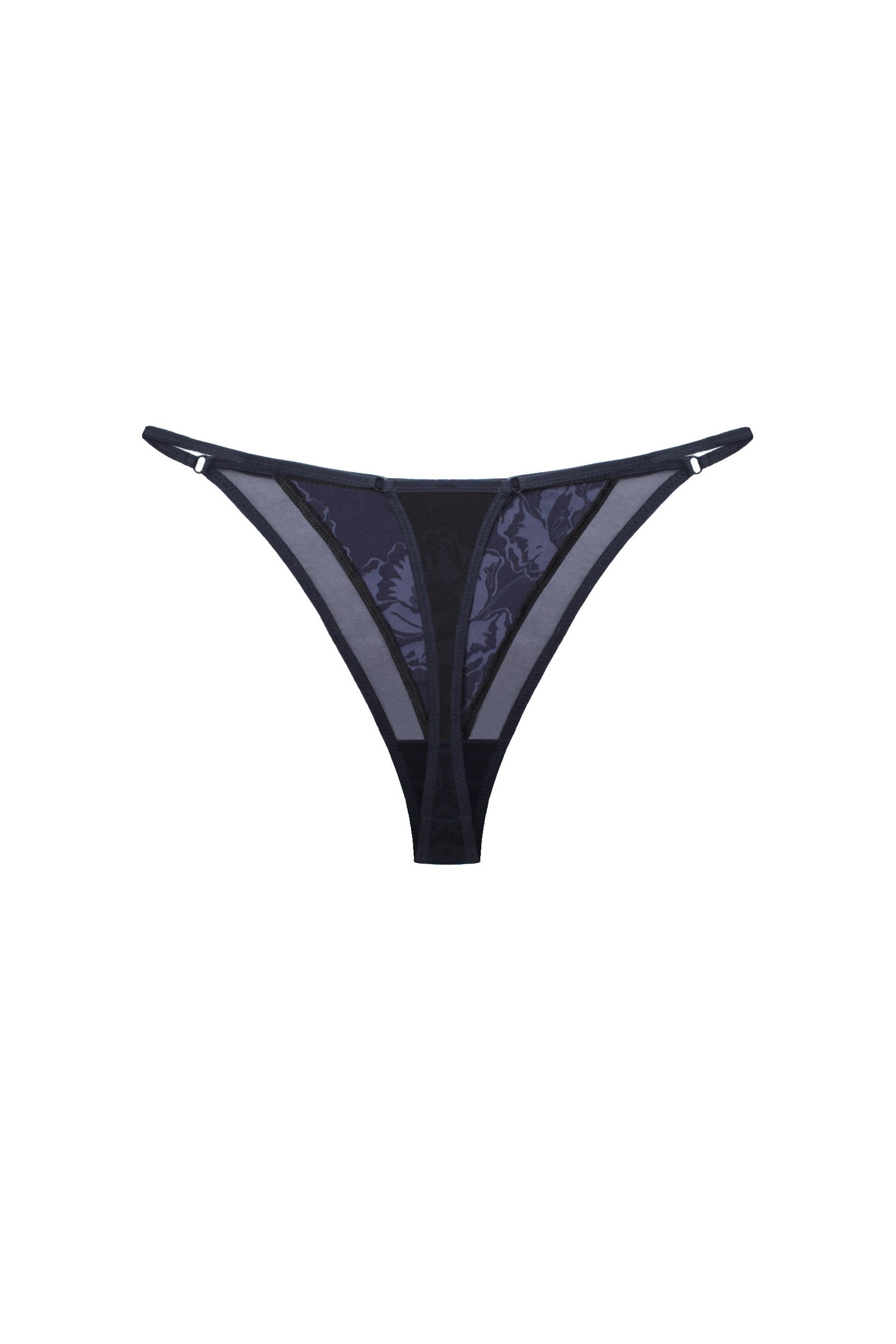 Трусики стринг Tina 6230.1 blue/black