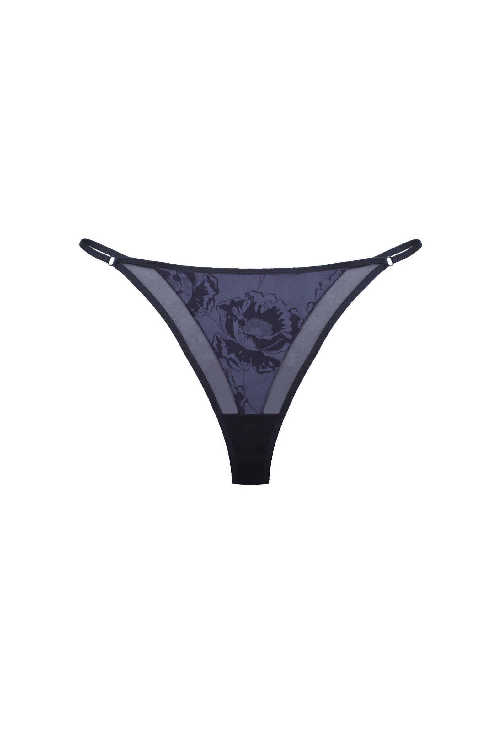 Трусики стринг Tina 6230.1 blue/black