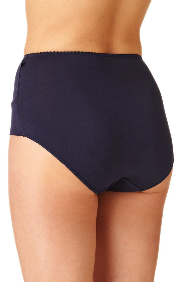 Высокие трусики слип из бамбука LPF 001 (2 шт.) blue