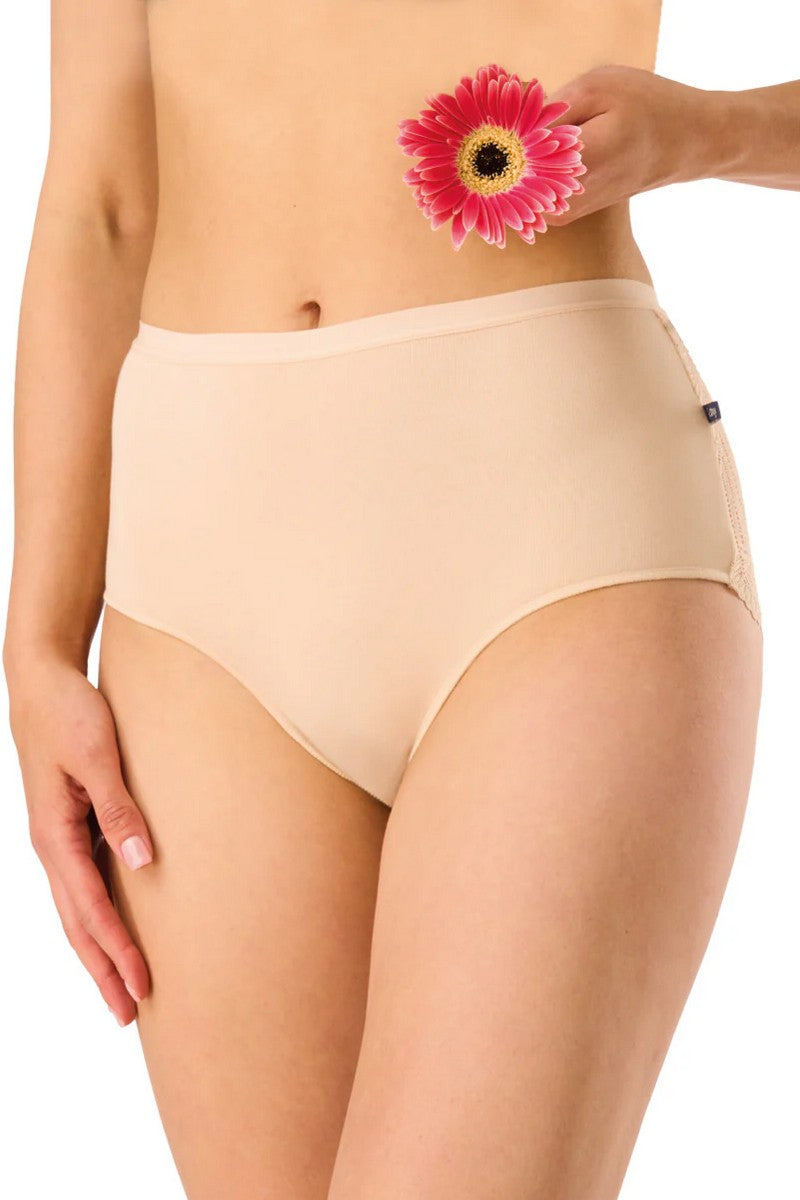 Хлопковые трусики слип LPF 112 (2 шт.) beige