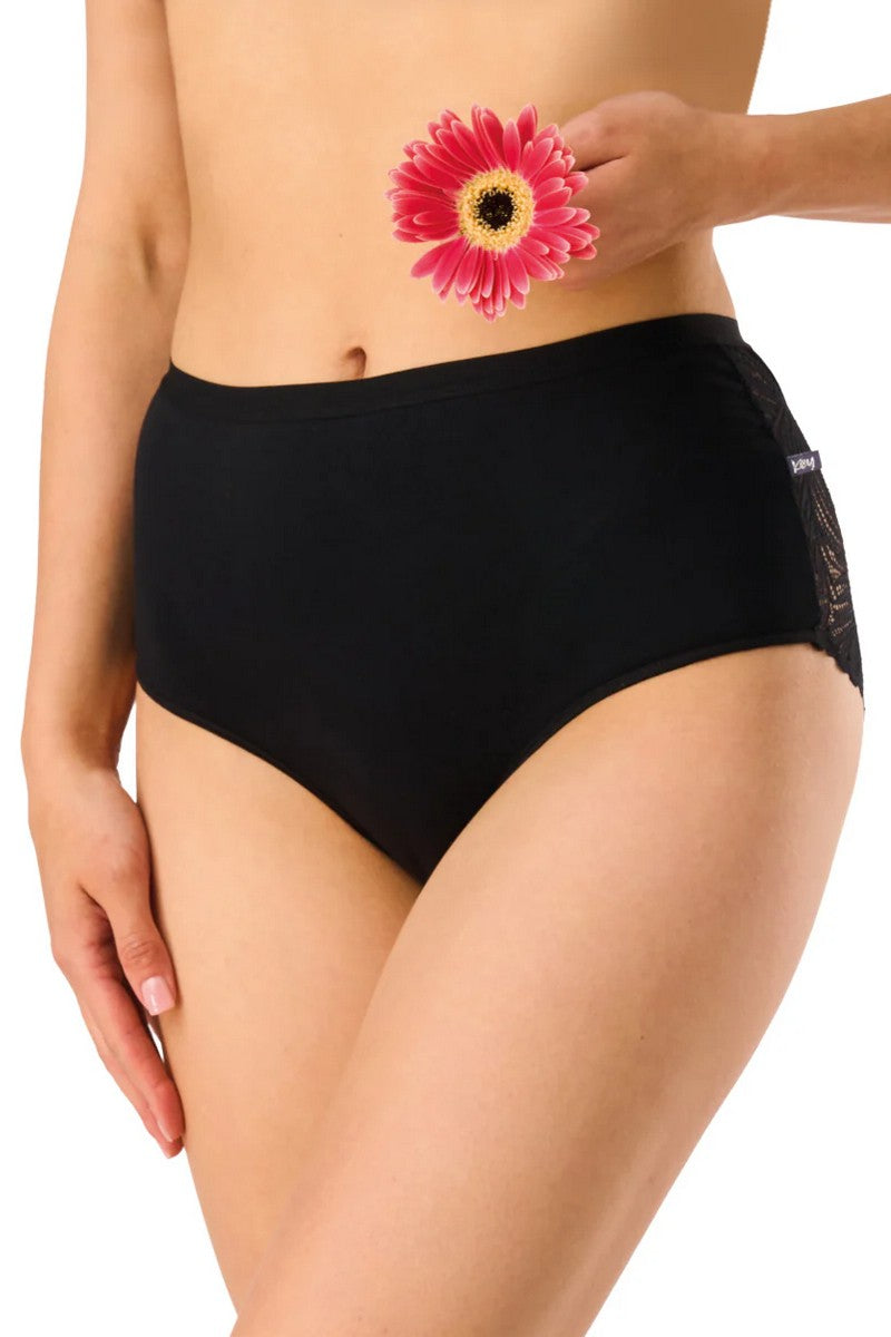 Хлопковые трусики слип LPF 112 (2 шт.) black