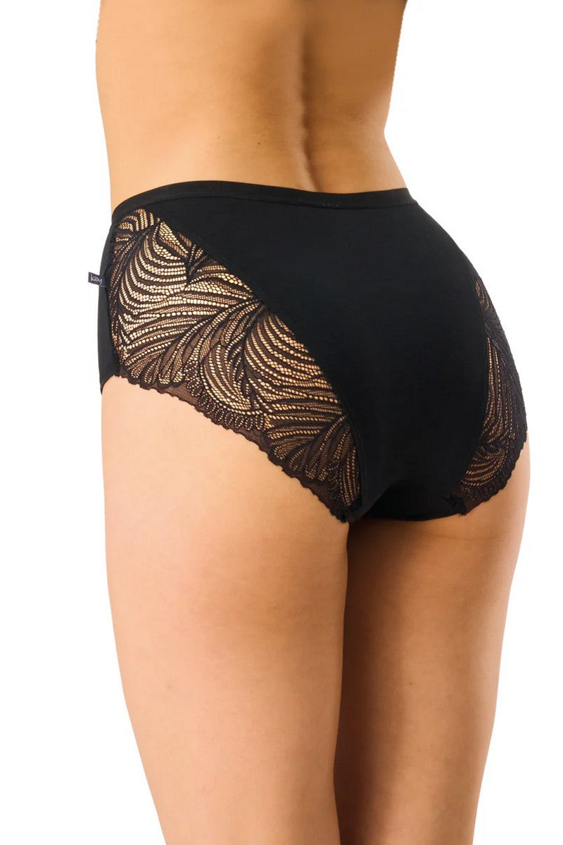 Хлопковые трусики слип LPF 112 (2 шт.) black