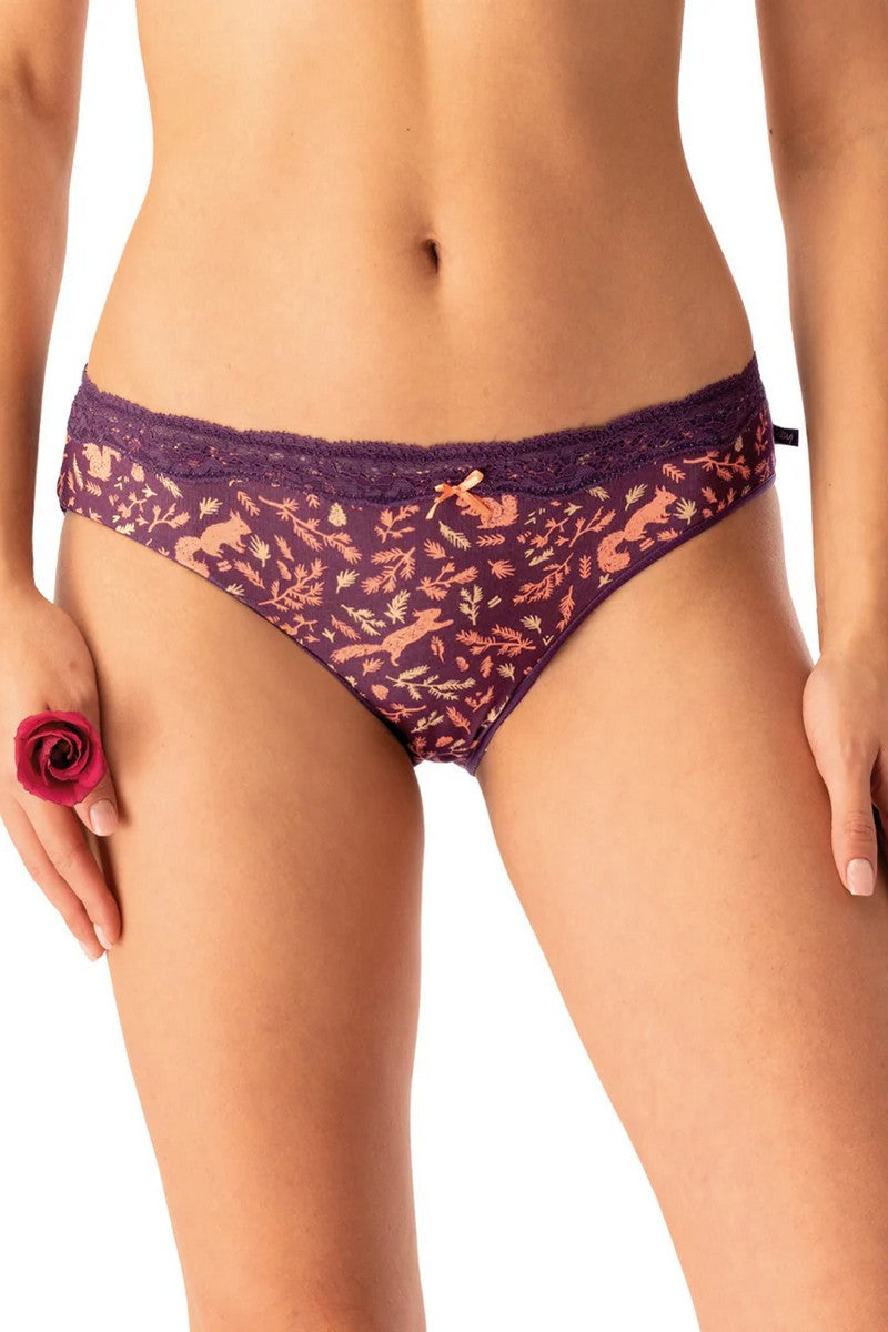 Хлопковые трусики слип LPR 706 (2 шт.) violet