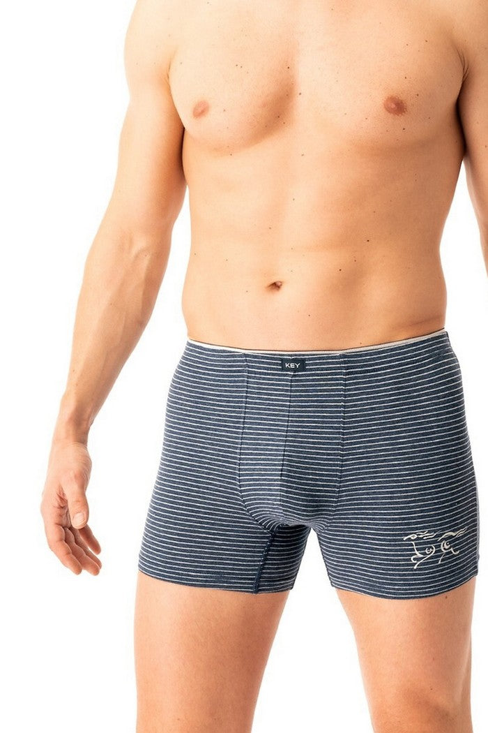 Мужские трусы шорты MXH 354 B25 blue melange