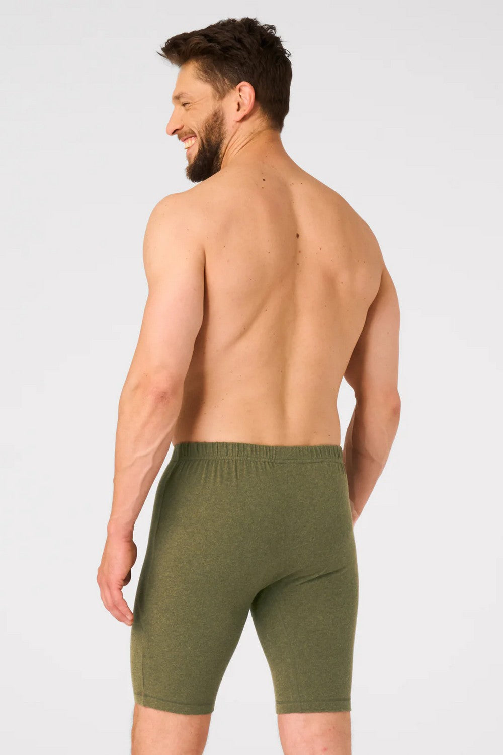 Удлиненные мужские термошорты MXU 155 khaki