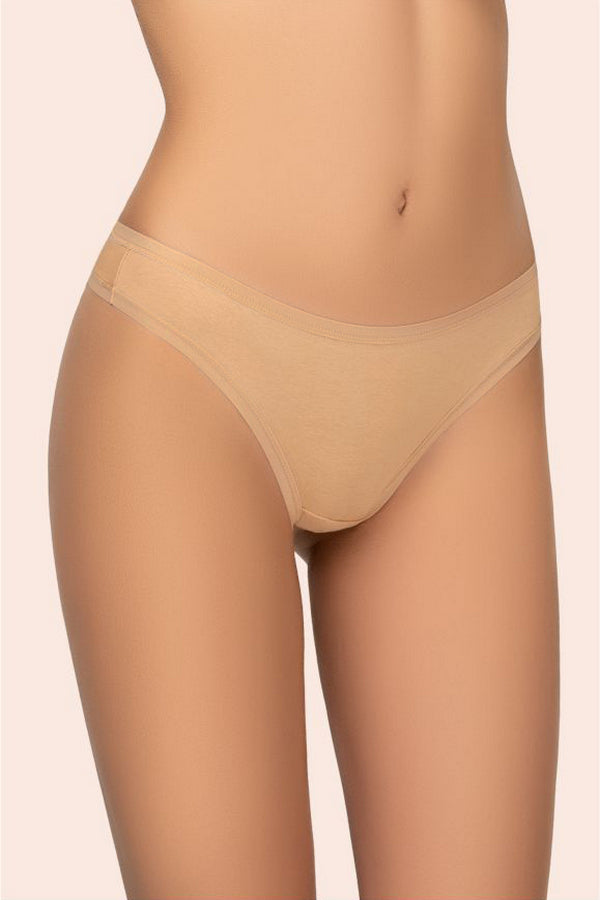 Хлопковые трусики слип 131 C Cotton beige