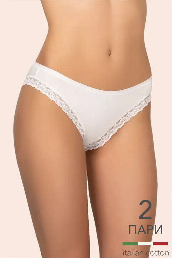 Хлопковые трусики слипы 147 C Cotton (2 шт.) antique white