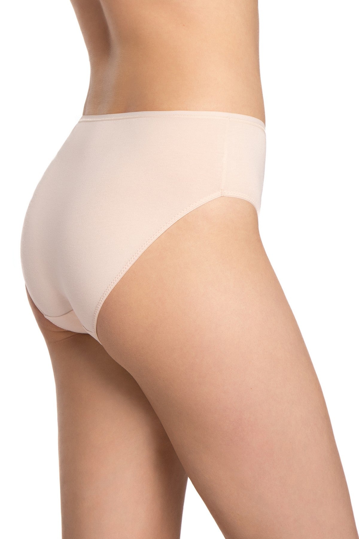 Хлопковые трусики слип 127BI-31 black/beige (3 шт.)