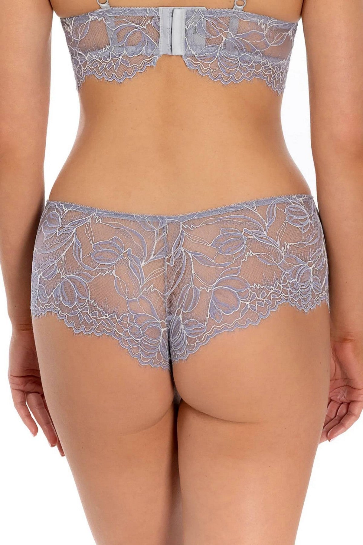 Шортики з мереживом 37L70 Christelle smokey lavender