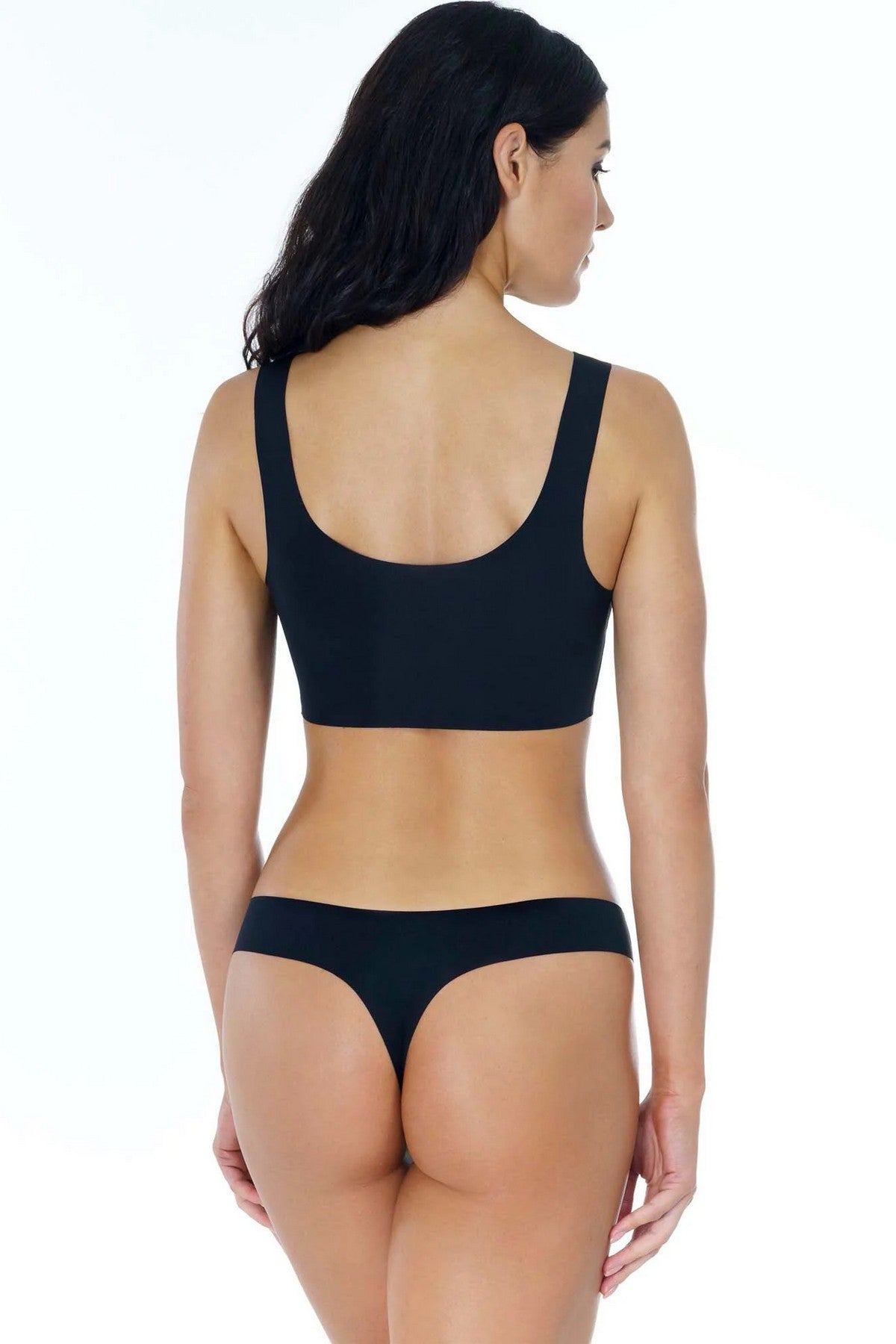 Безшовні трусики стрінги 71D61 Invisible Light black