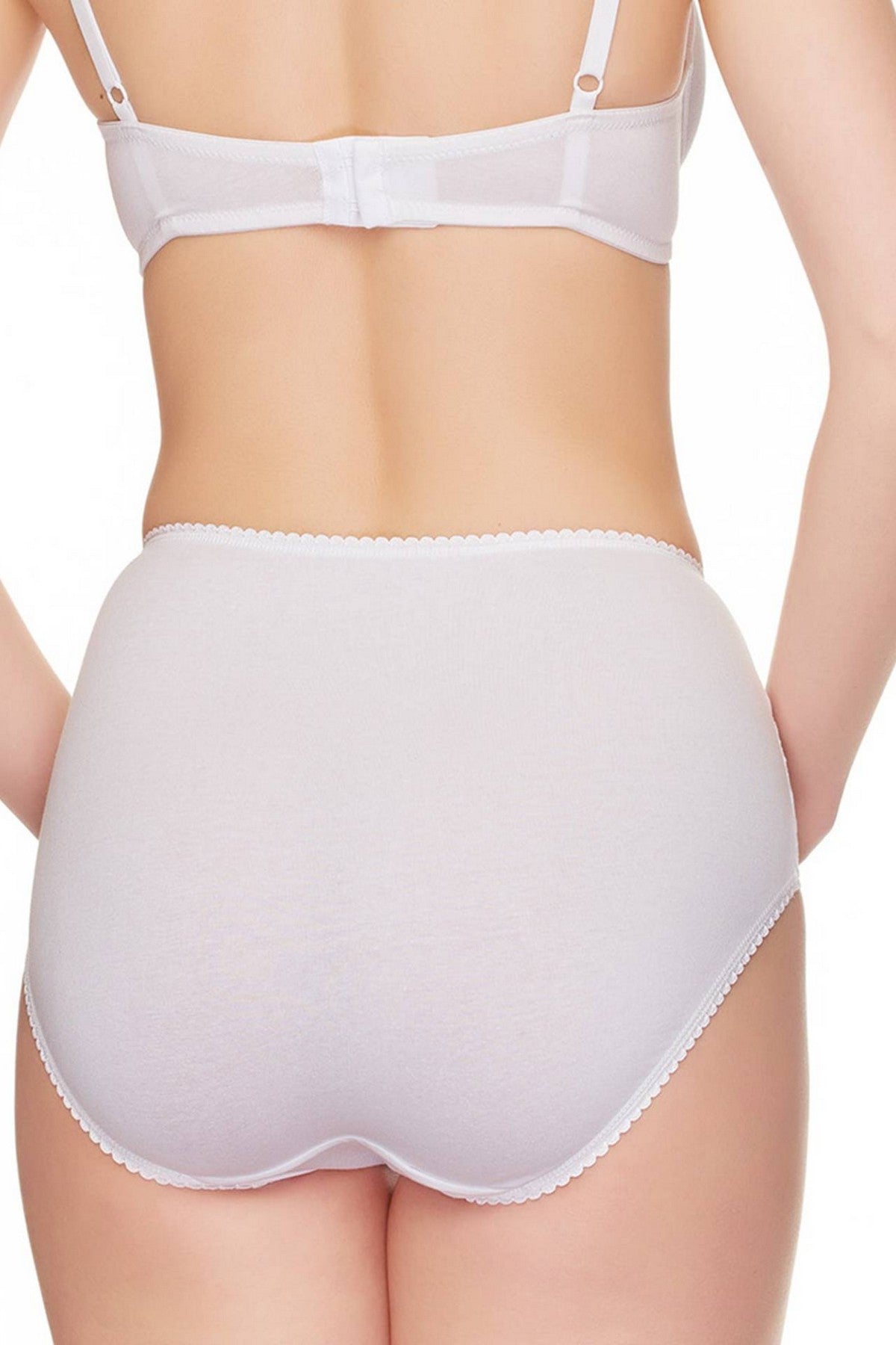 Хлопковые трусики слип 95J50 Cotton Lace white