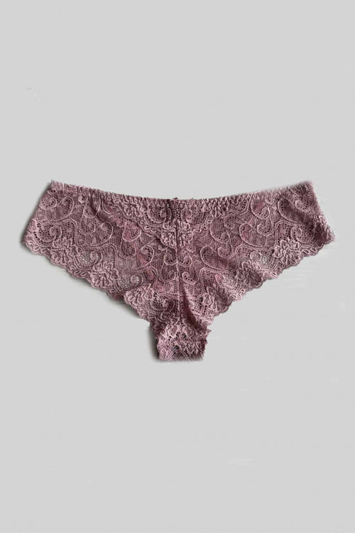 Кружевные трусики бразилиана L808 lilac