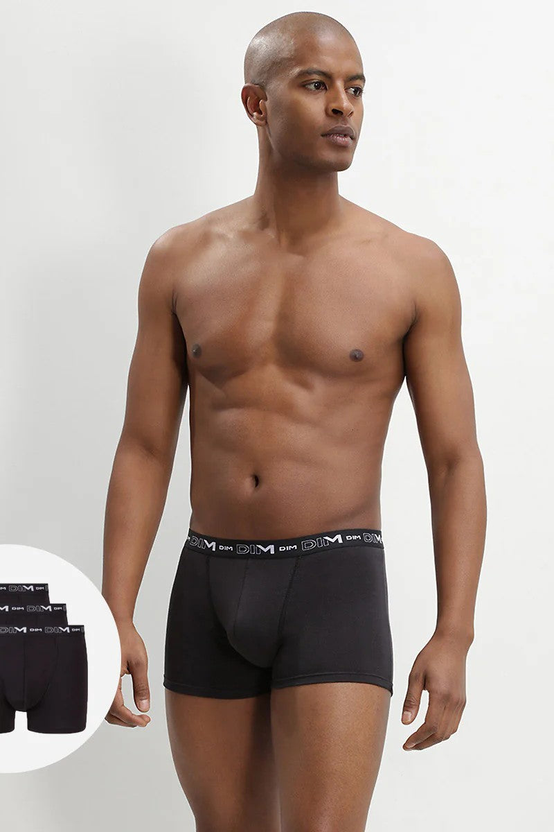Мужские трусы шорты из хлопка 6596 (3 шт.) black