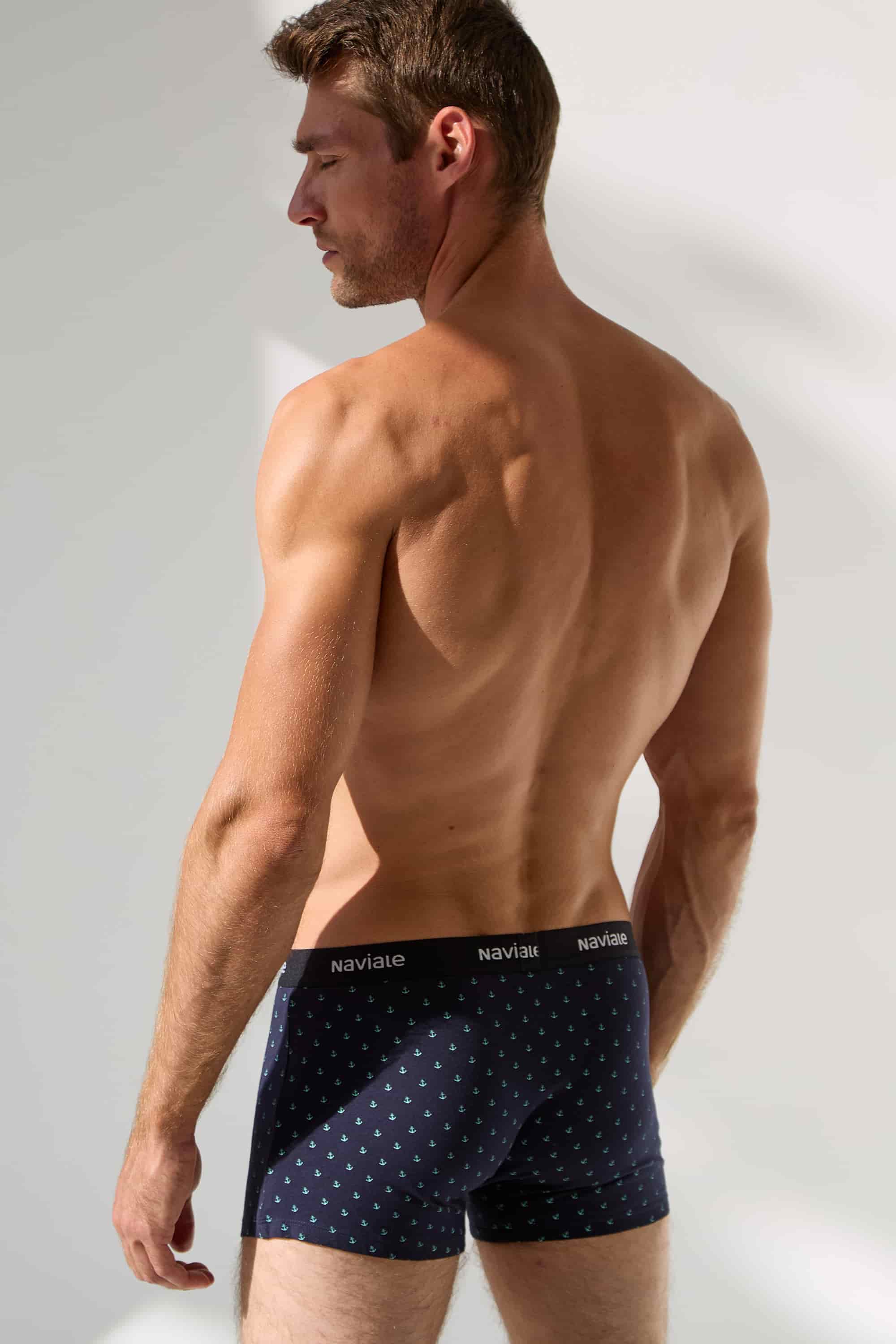 Мужские трусы шорты MU212-02 Aston blue