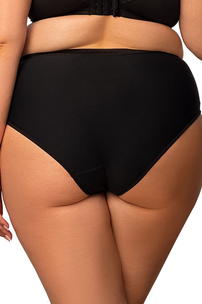 Трусики слип с микросеткой 655-000 black