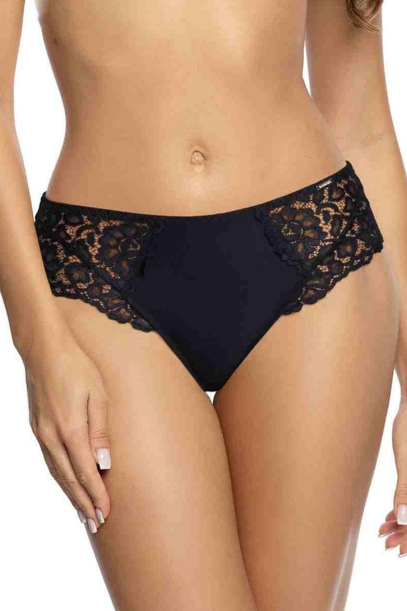 Трусики слип с кружевом 677-525 black