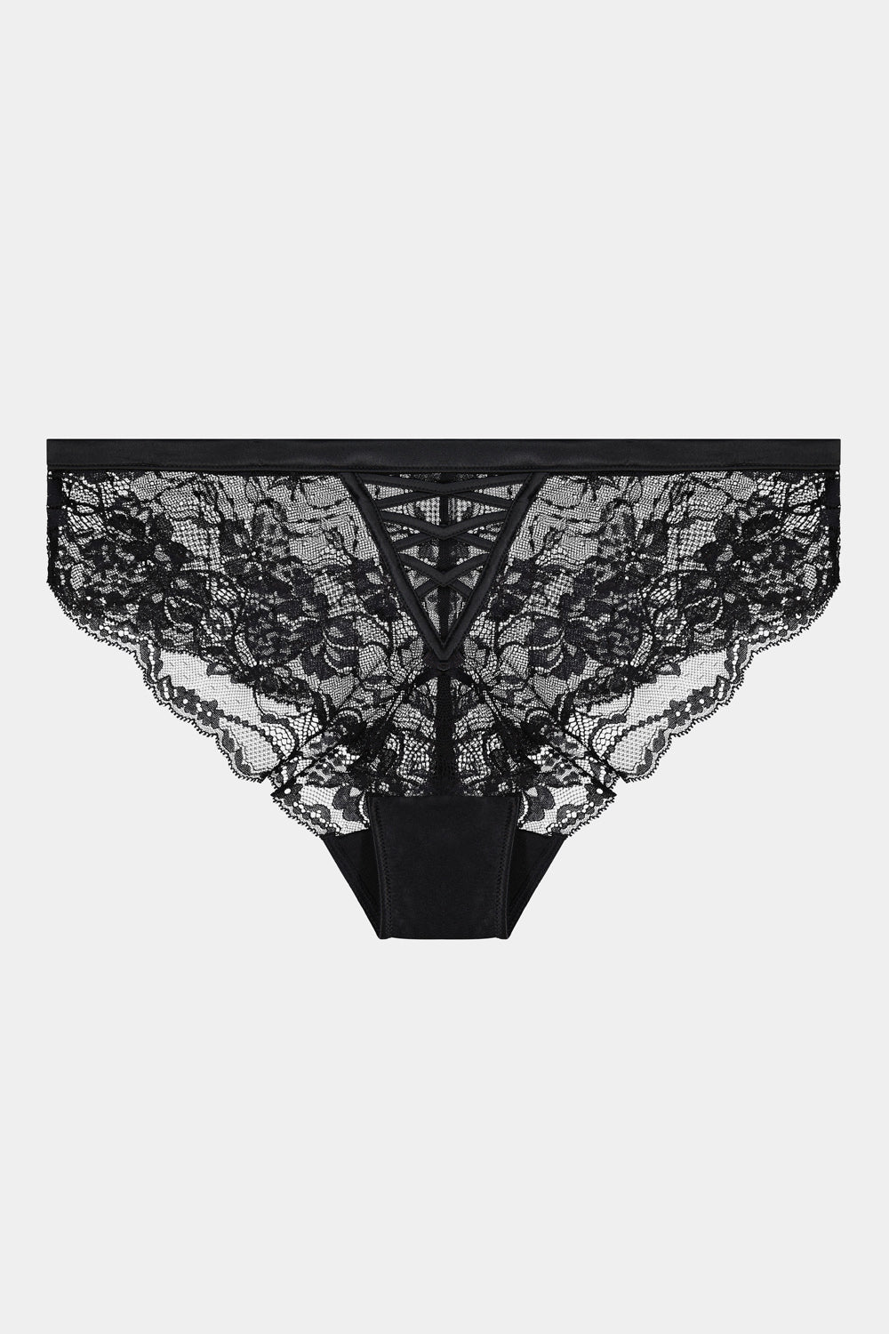 Кружевные шортики 382516 White Label Lace Me Up black