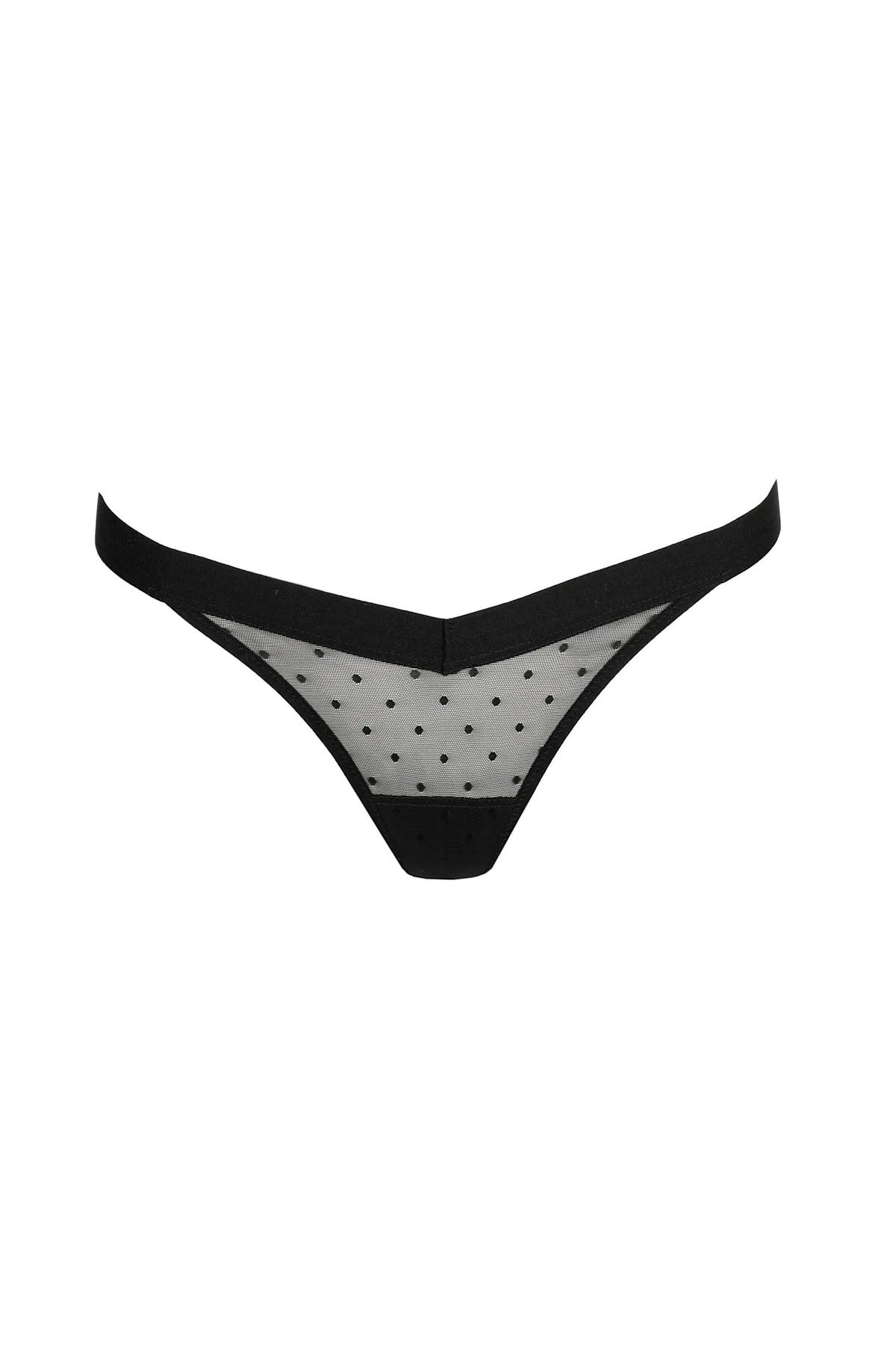 Трусики стринг из микросетки 3500460 Rincon black