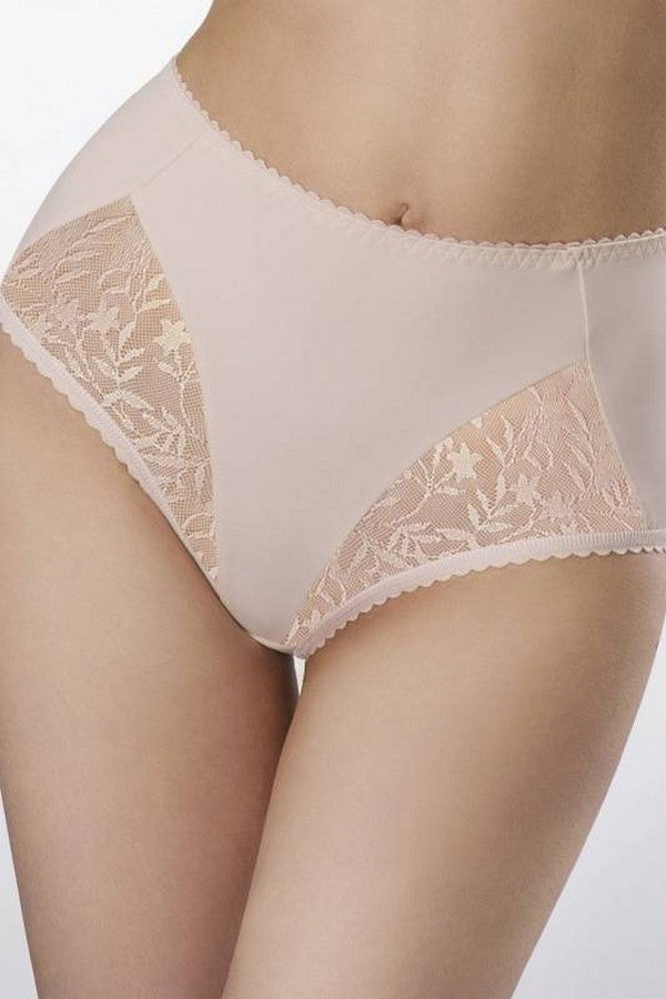 Трусики слип с кружевом 186-25-AK creme brulee