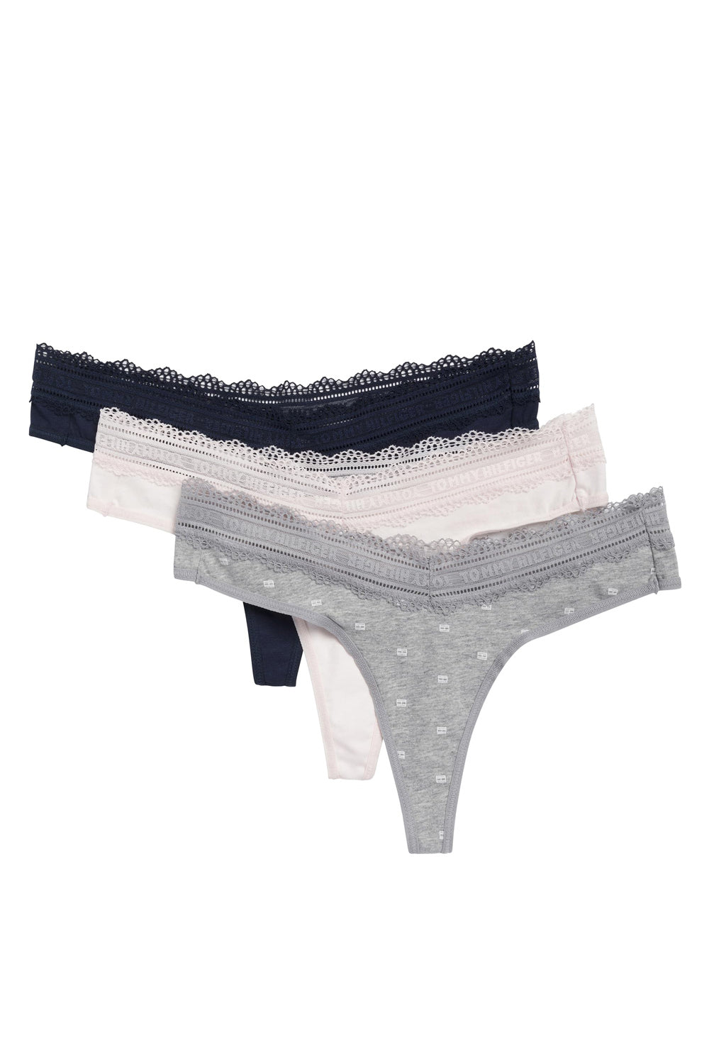 Хлопковые трусики стринг 505698265 (3 шт.) multi