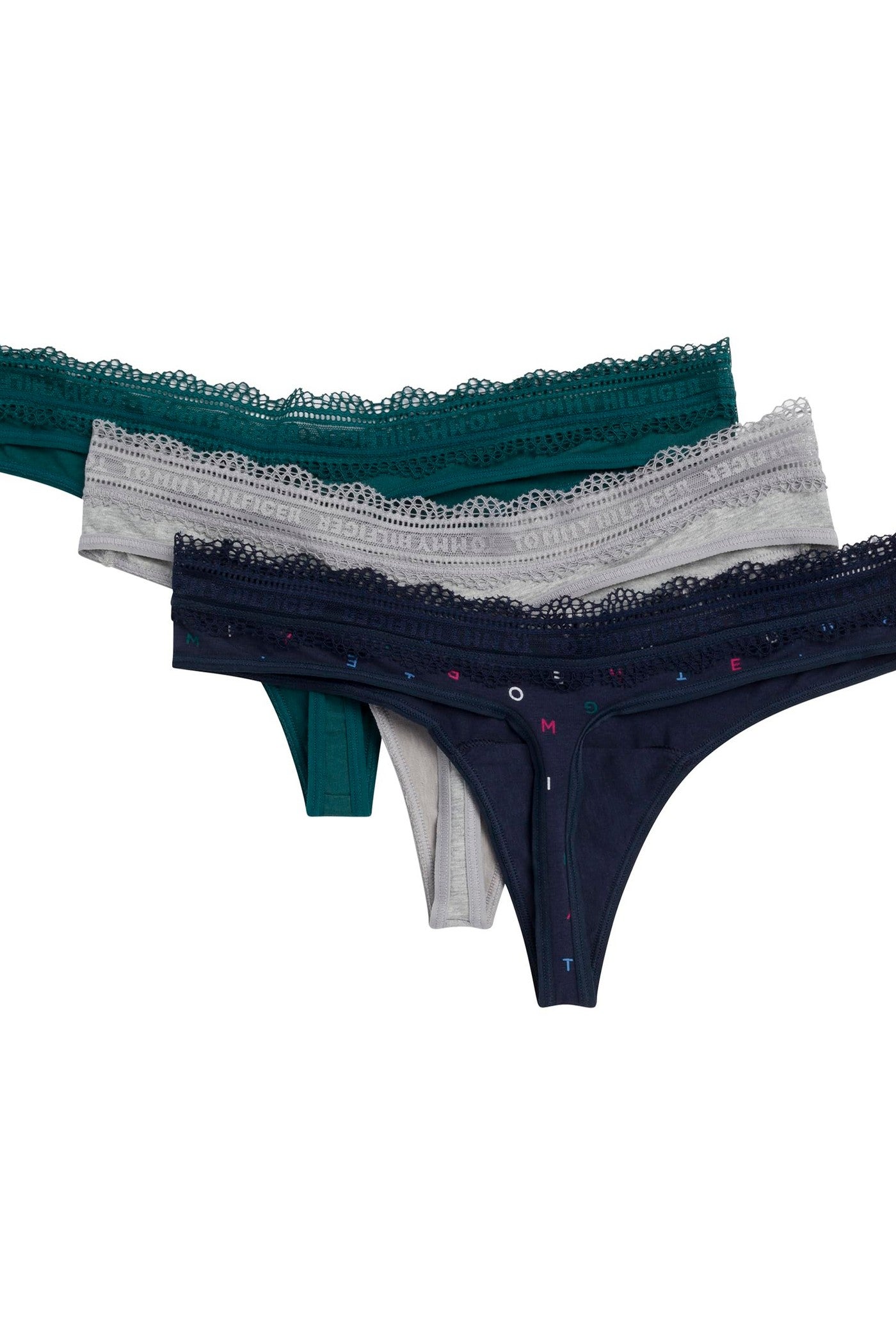 Хлопковые трусики стринг 803140992 (3 шт.) multi