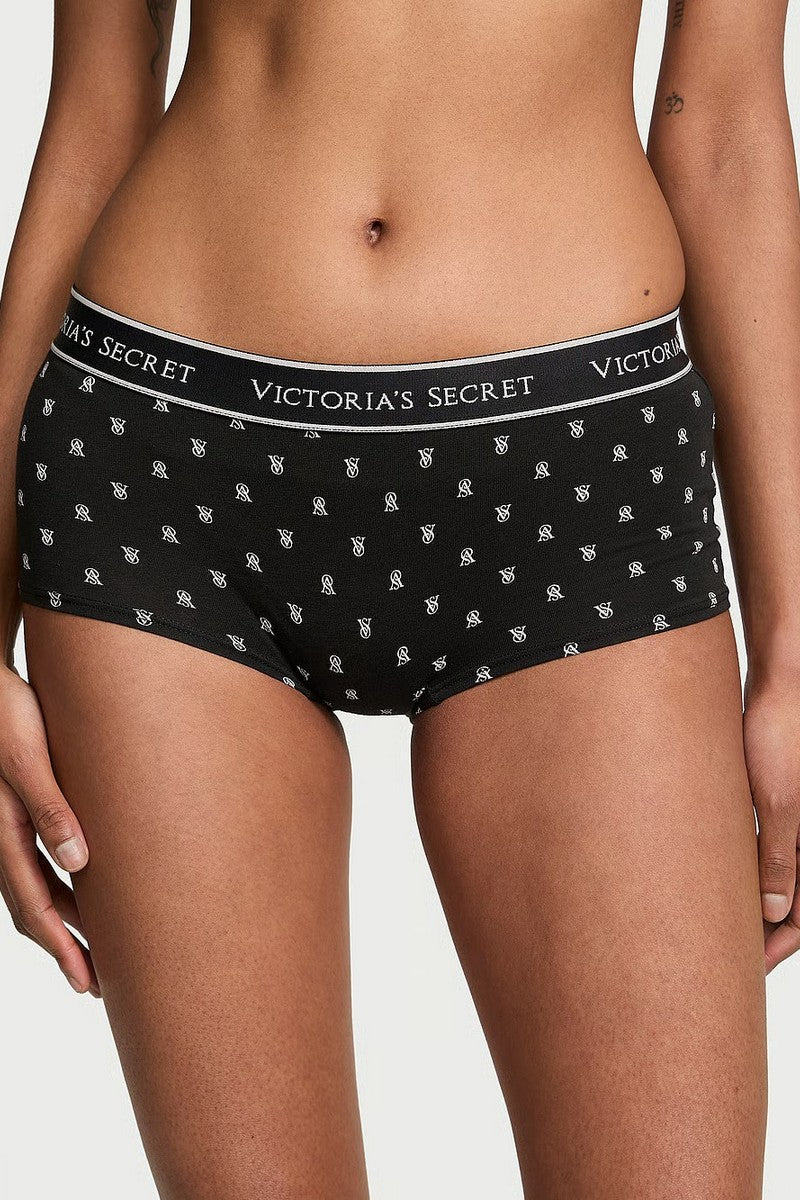 Хлопковые шортики 598920741 black