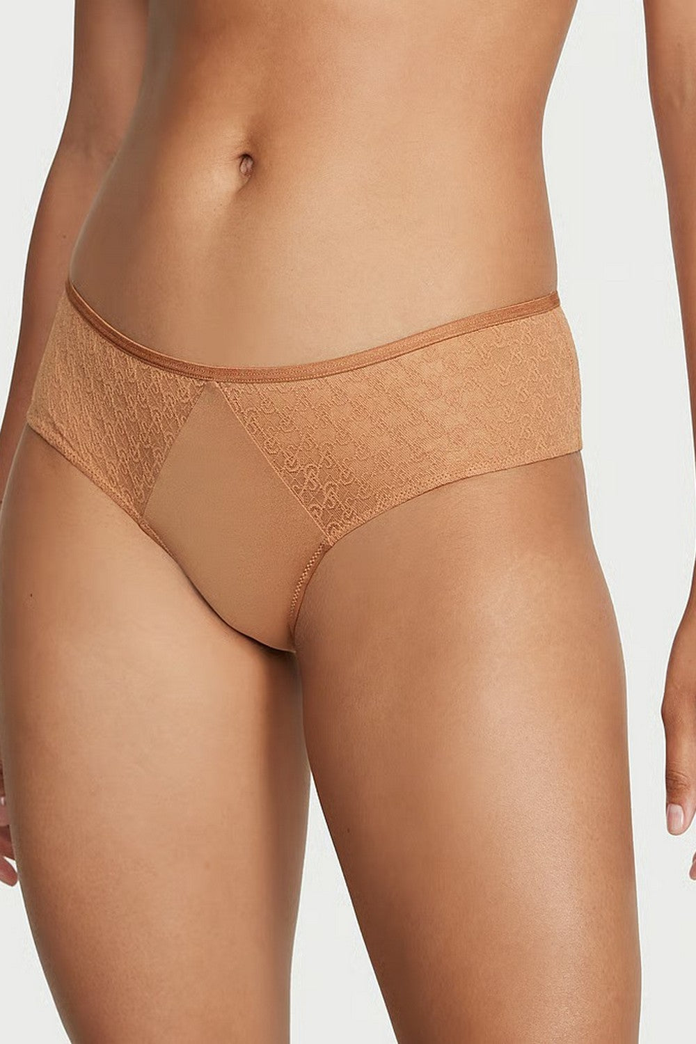 Шортики с микросеткой 621857151 brown