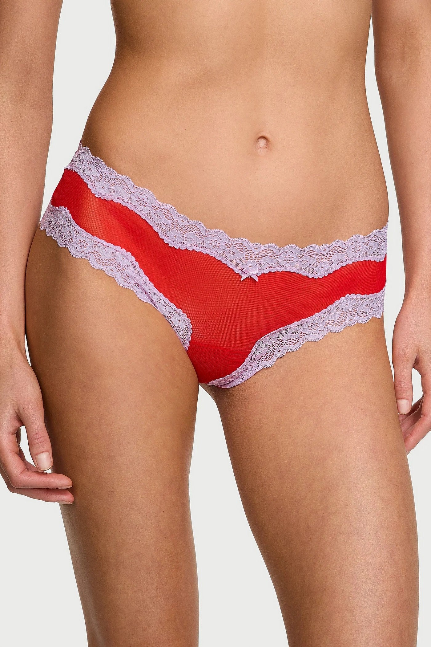 Шортики из микросетки 95883588 red