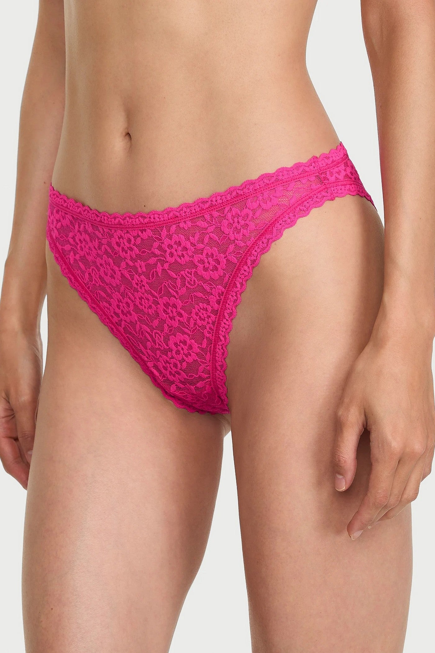 Мереживні трусики 118813418 pink Victoria`s Secret