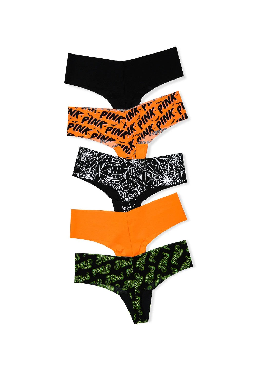 Безшовні трусики стрінги 123142270 (5 шт.) multi Victoria`s Secret вигляд ззаду