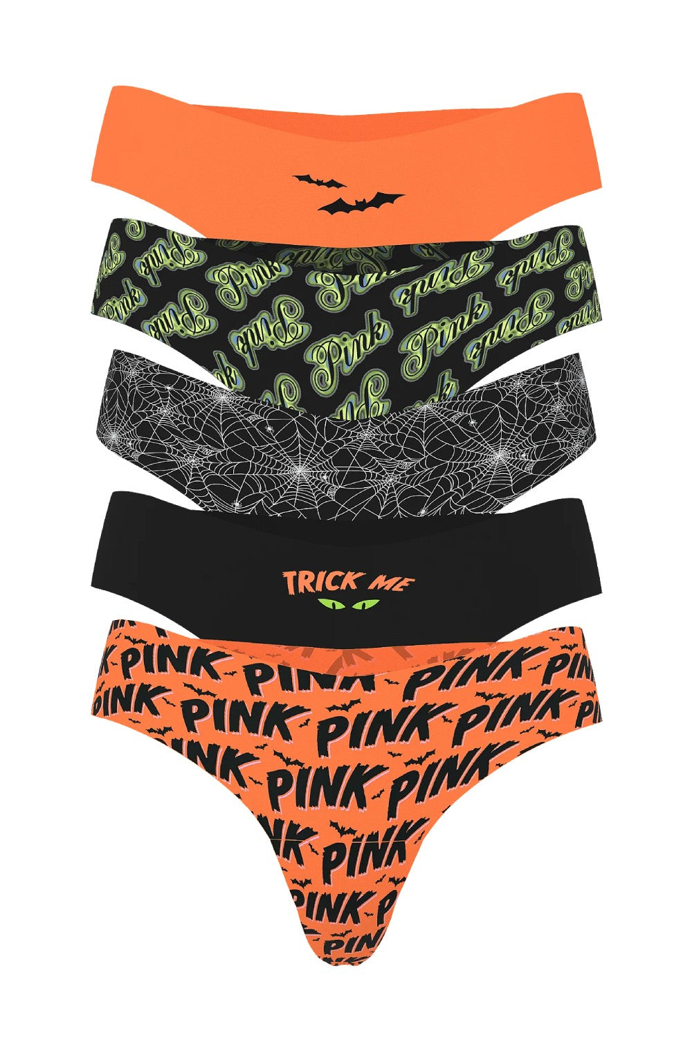 Безшовні трусики стрінги 123142270 (5 шт.) multi Victoria`s Secret